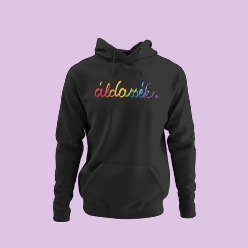 ZShowTime karcsúsított kapucnis pulcsi - Áldassék Pride Edition